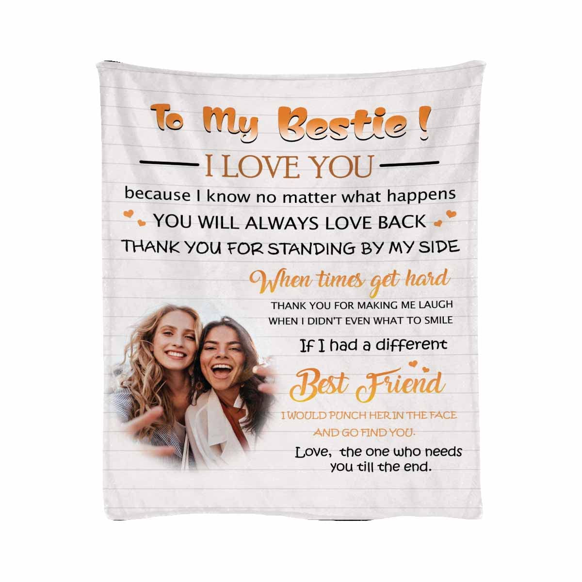 **Custom Photo Fleece Blanket - Personalized 