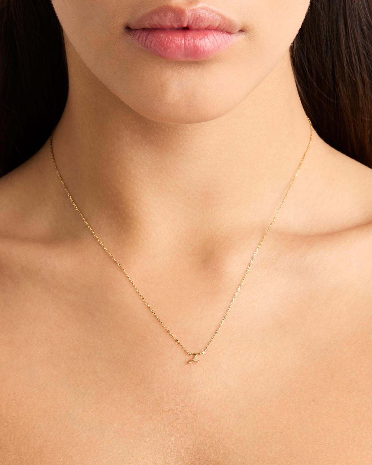 14K Solid Gold Love Letter Necklace for Women - Personalized Romantic Jewelry Gift for Her - Perfect for Anniversaries, Valentine's Day & Special Occasions