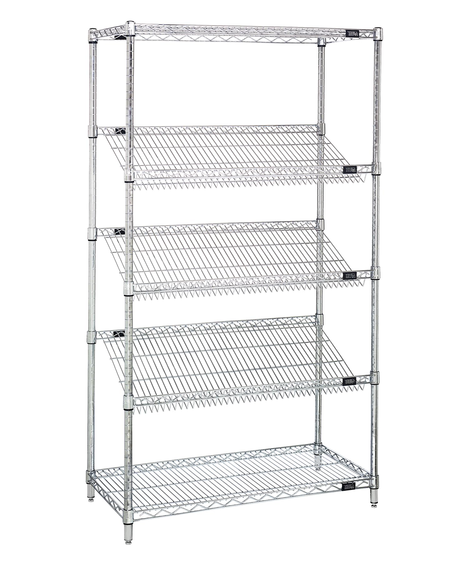 Quantum Storage Systems 2436SL6C 5-Tier Heavy Duty Wire Shelving Unit - 36