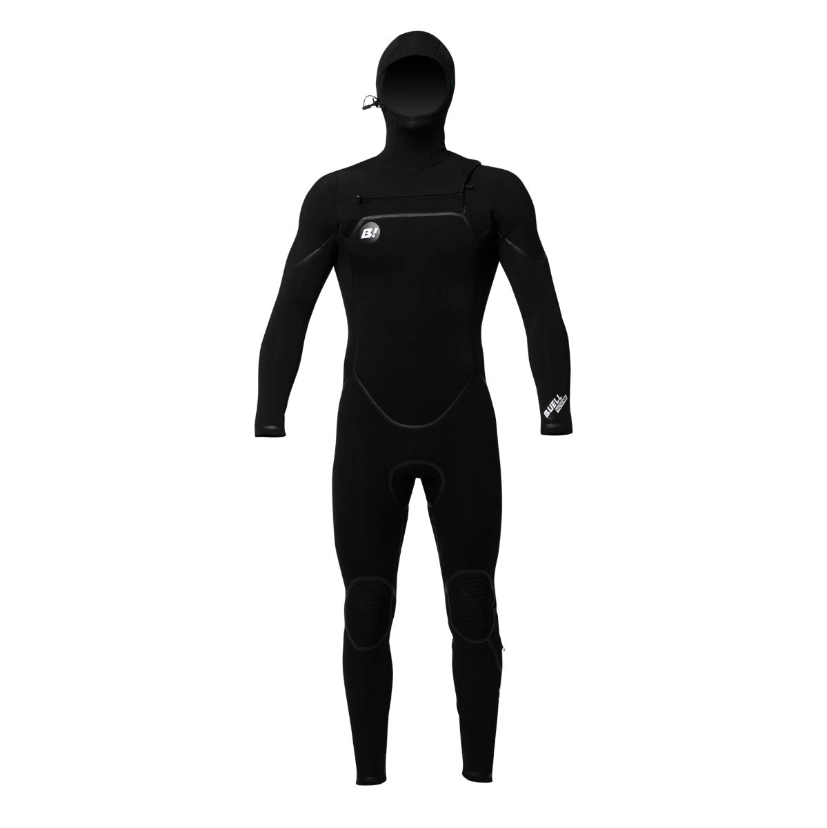Youth Buell RB2 6/5/4mm Hooded Wetsuit for Kids & Juniors - Black - Perfect for Surfing, Diving & Water Sports