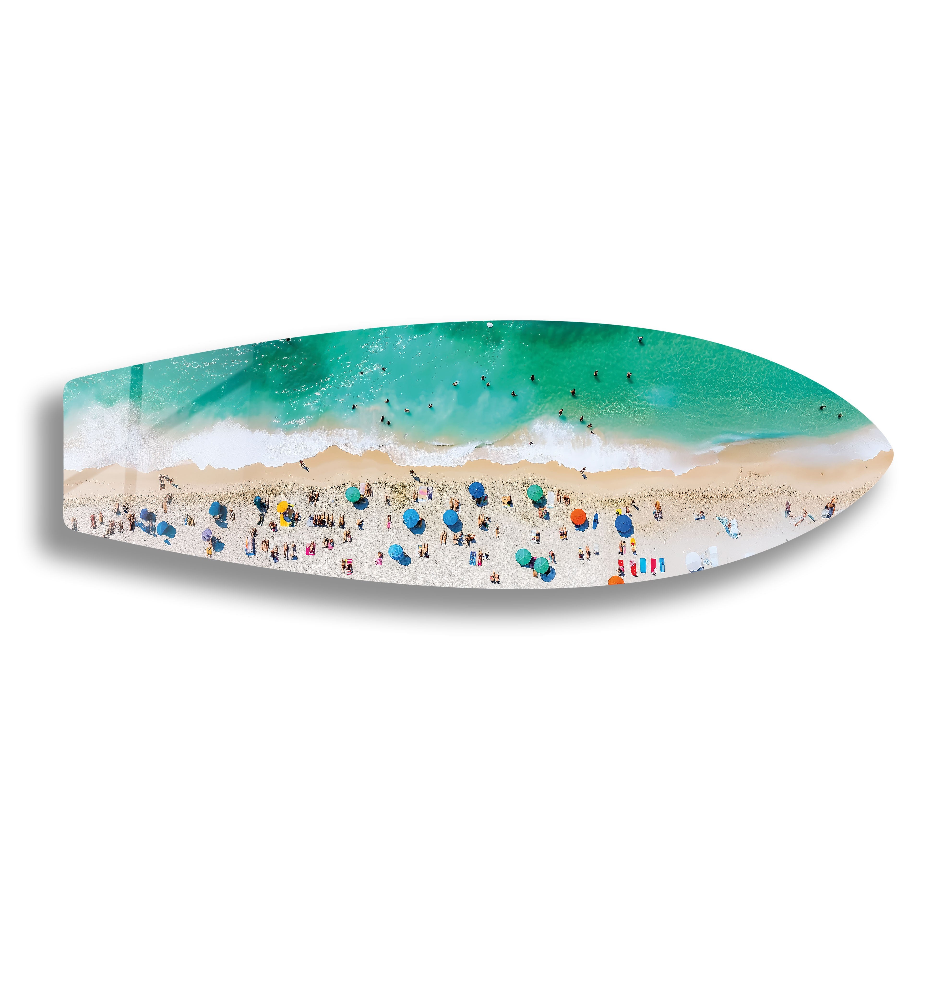 Beach Bliss Surfboard Wall Art - Coastal Decor for Living Room, Bedroom & Office - Perfect Surfing Theme Home Decoration