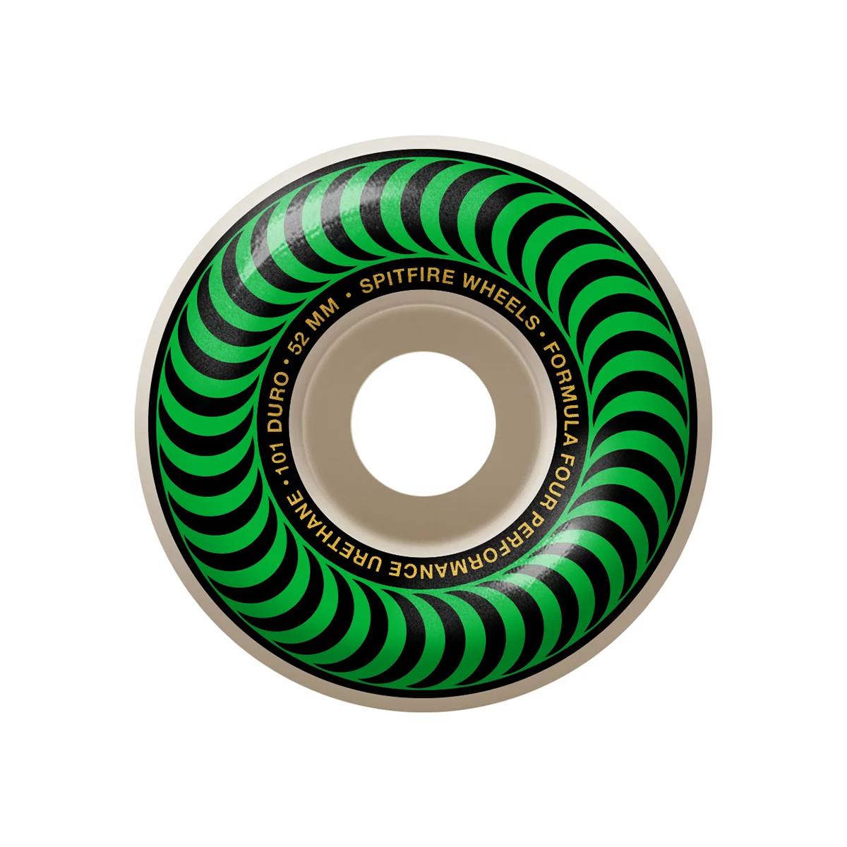 Formula Four Classic Skateboard Wheels 101du Natural - High Performance Urethane Wheels for Street & Park Skating (Assorted Sizes) - Perfect for Cruising, Tricks & Smooth Rides