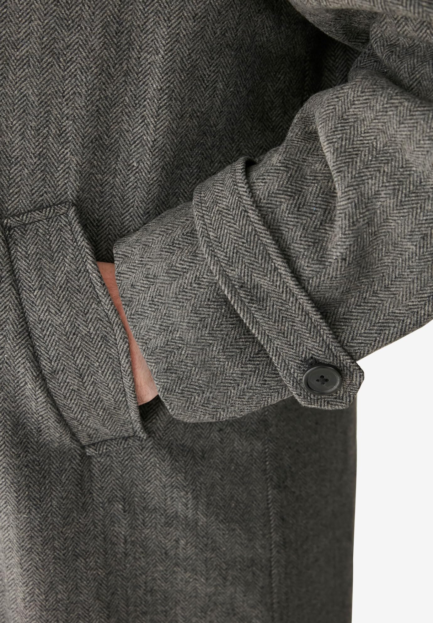 KingSize Men's Big & Tall Wool-Blend Long Overcoat - Winter Warm Formal Coat for Business & Outdoor Events