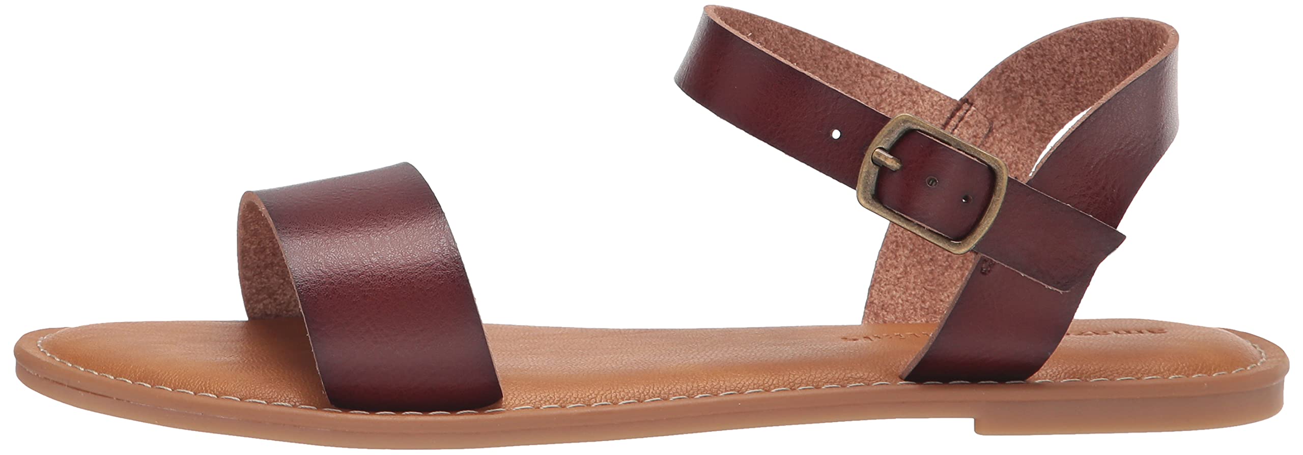 Amazon Essentials Women's Two Strap Buckle Sandals - Comfortable Casual Summer Shoes for Beach, Walking & Outdoor Activities