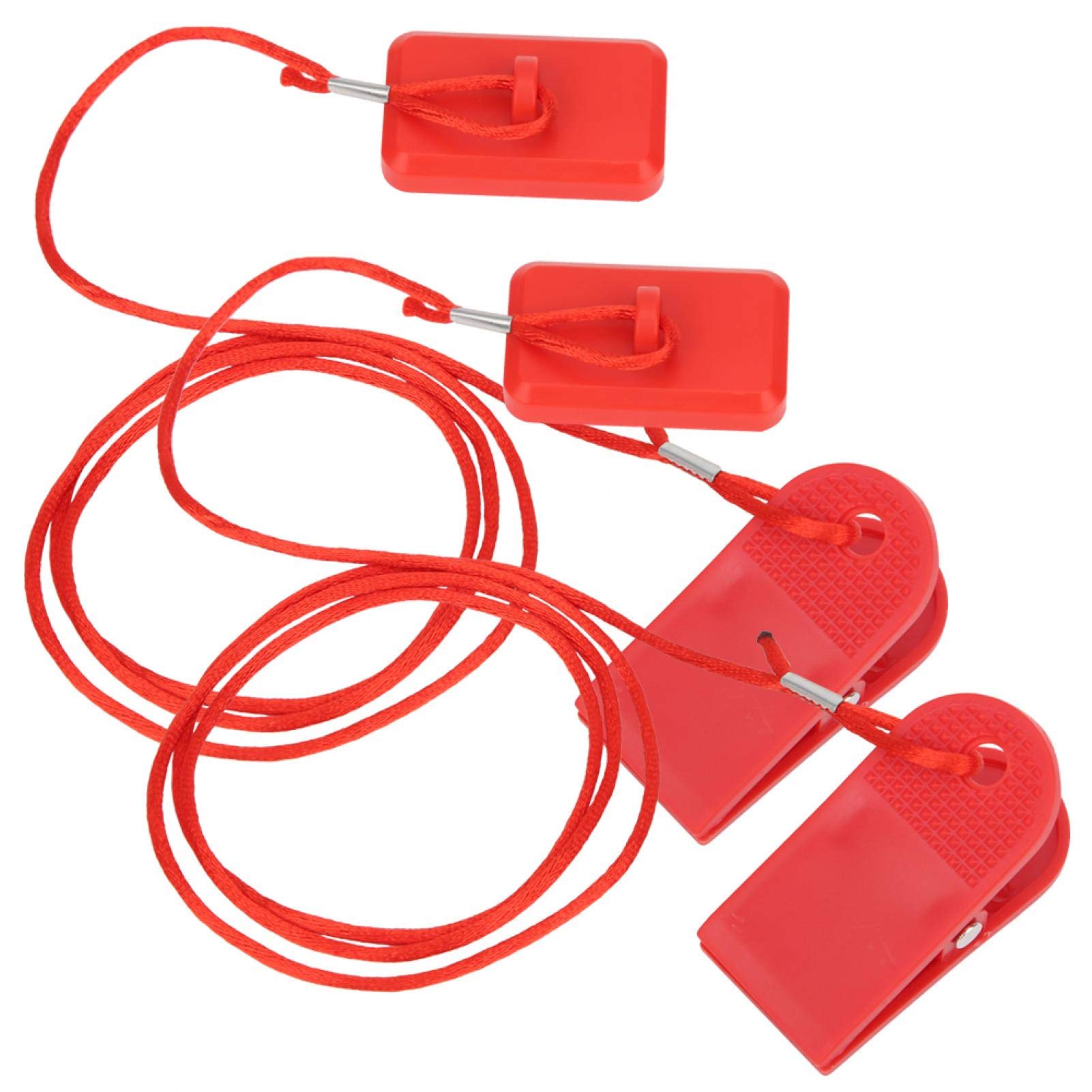 OUKENS 2Pcs Universal Treadmill Safety Key with Magnet - Treadmill Security Lock & Emergency Stop Switch for Home Gym Equipment - Perfect for NordicTrack, ProForm, Sole Fitness Treadmills