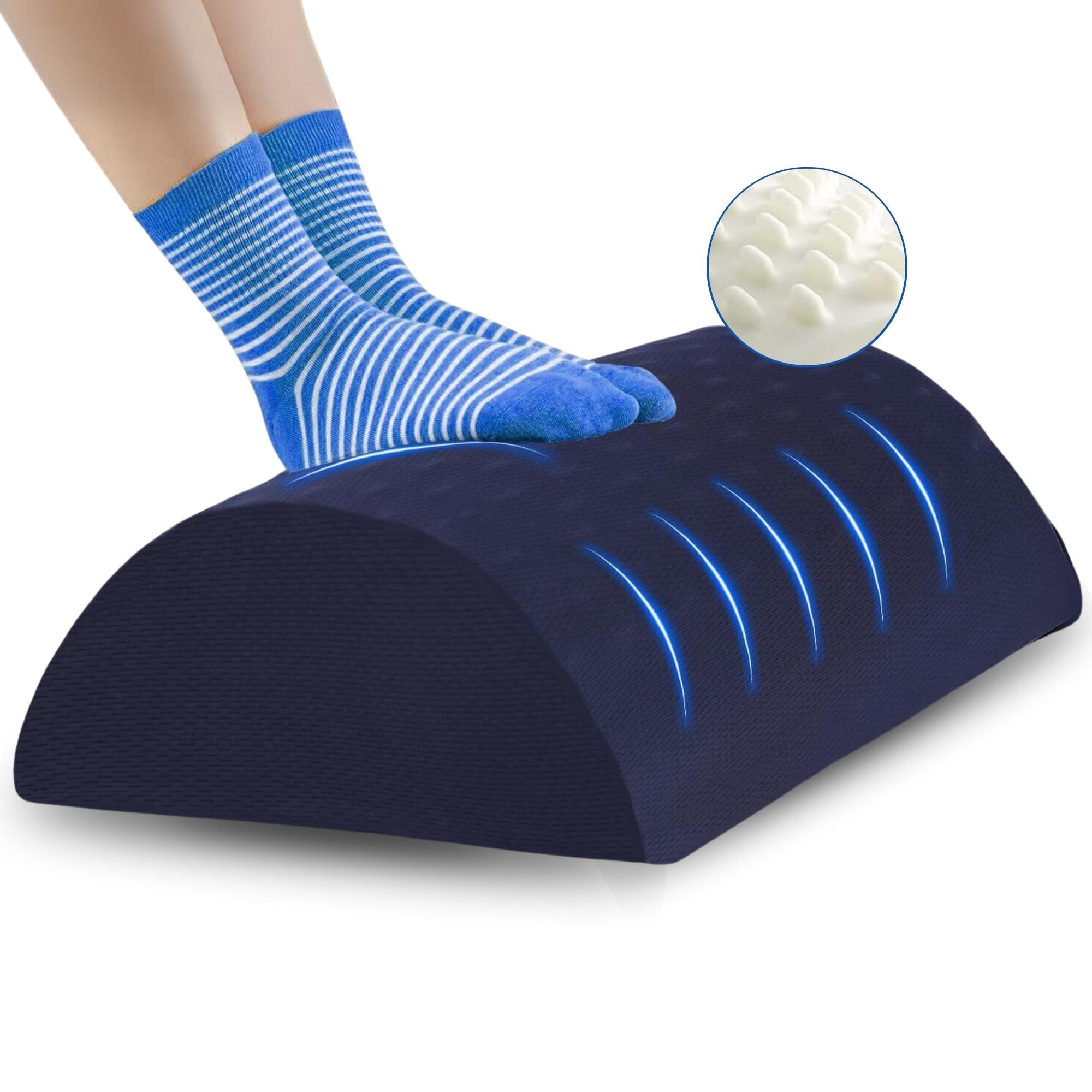 Ergonomic Under Desk Foot Rest Pillow for Office & Home - Adjustable Foot Stool for Workstation Comfort - Perfect for Long Sitting Hours at Computer Desk (Ideal for Office Workers, Gamers & Remote Workers)