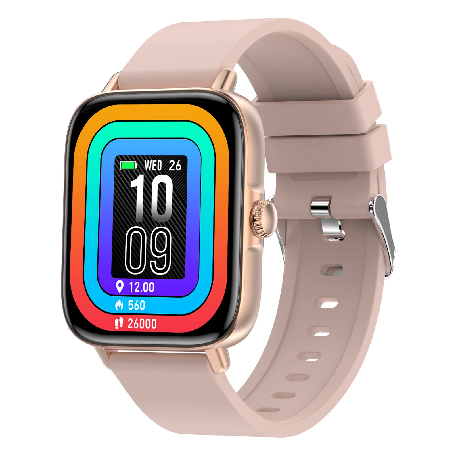 Smart Watch for Men & Women - Full Touch Screen, Call Answer/Dial, Fitness Tracker for Android & iOS - Waterproof Activity Tracker with Heart Rate & Blood Pressure Monitor - Perfect for Workouts, Running & Daily Use