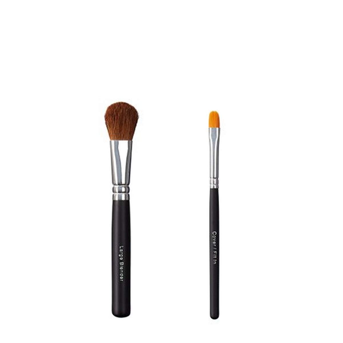 ON&OFF Blender and Cover Makeup Brush Set - Large Professional Beauty Sponge & Foundation Brush for Flawless Makeup Application - Perfect for Contouring, Blending & Full Coverage Makeup Looks