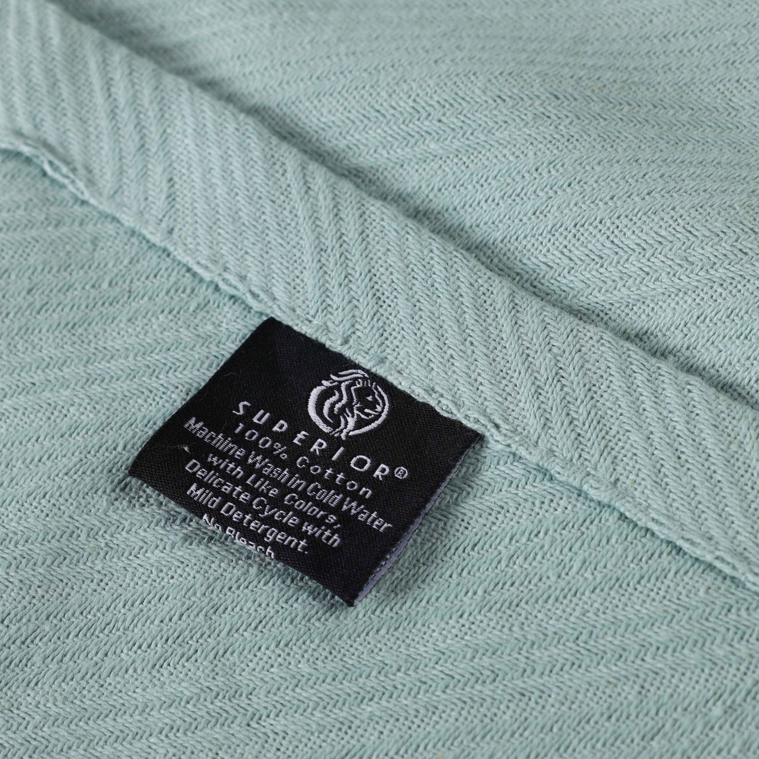 Premium Milan Cotton Textured Striped Lightweight Woven Blanket - Soft & Breathable Throw for Sofa, Bed, Picnic & Outdoor Use