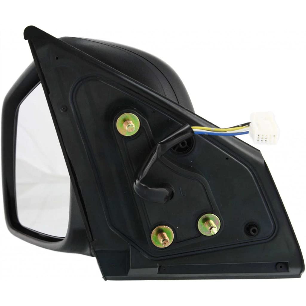 Mitsubishi Lancer 2008-2014 Driver Side Power Heated Manual Folding Textured Black Door Mirror Replacement (Fits 2008 2009 2010 2011 2012 2013 2014 Models) - Perfect for Winter Driving & Parking in Tight Spaces