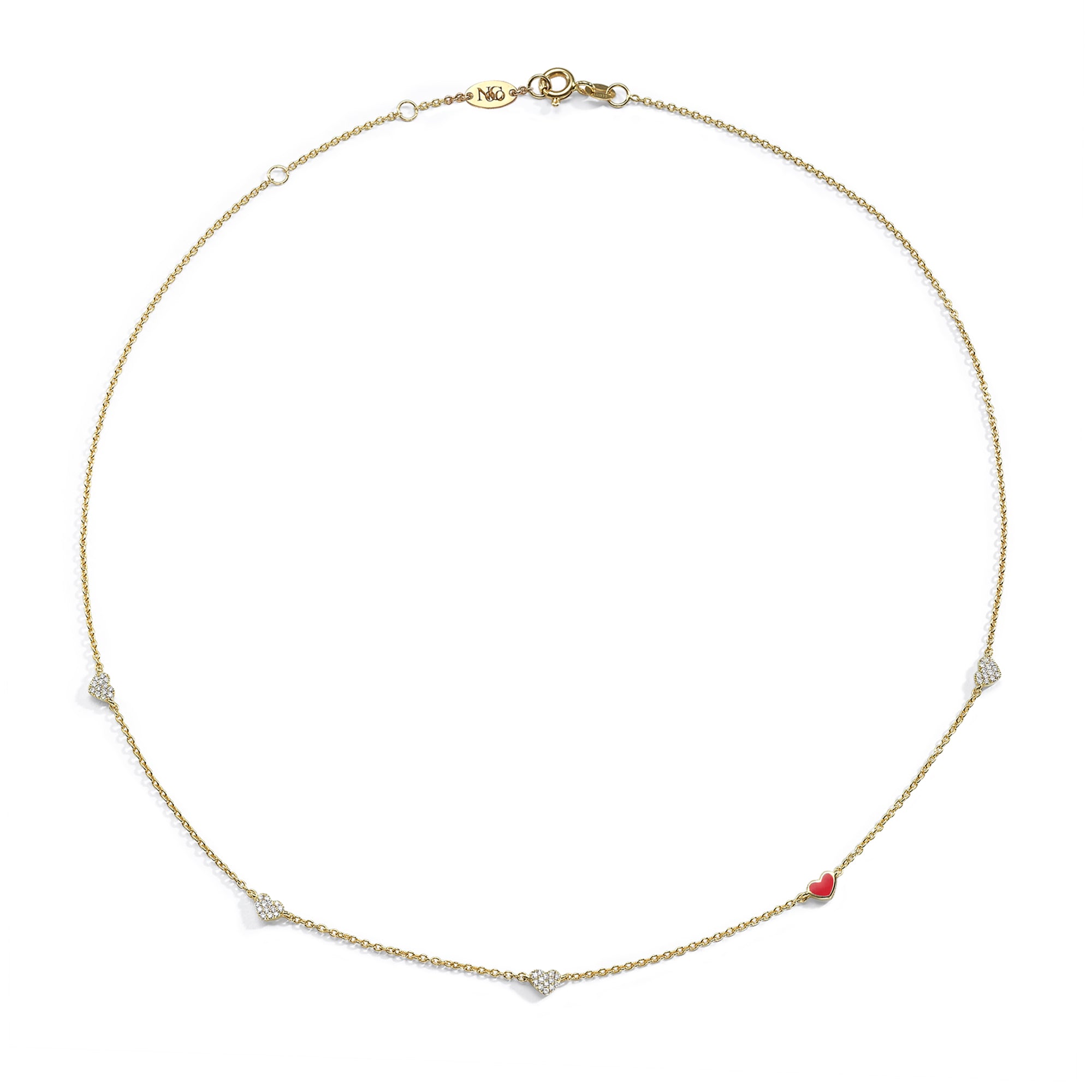 5 Hearts Necklace for Women - Elegant Layered Heart Pendant Jewelry Gift for Her - Perfect for Valentine's Day, Anniversary & Romantic Occasions