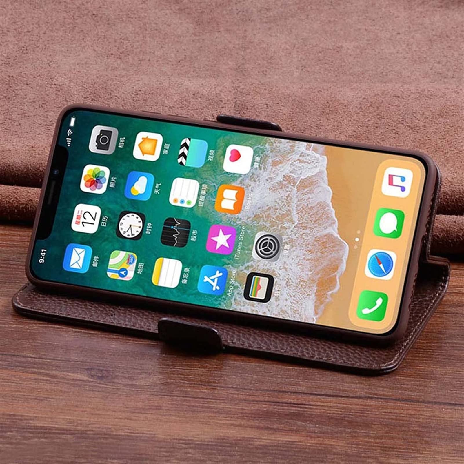 Premium Flip Phone Case Wallet for iPhone 13 Pro Max (6.7 Inch) - Magnetic Crocodile Pattern Folio Cover with Card Holder & Kickstand - Purple - Perfect for Business, Travel and Daily Use