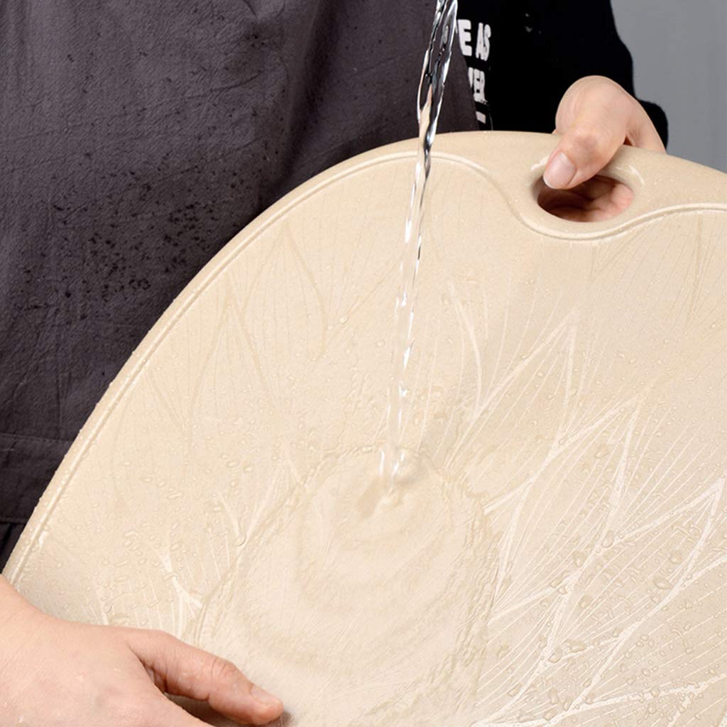 Eco-Friendly Rice Husk Chopping Board with Juice Groove - Durable Kitchen Cutting Board for Baking, Meat, Vegetables & Pasta - Non-Slip, Easy to Clean - Perfect for Home Cooks & Professional Chefs
