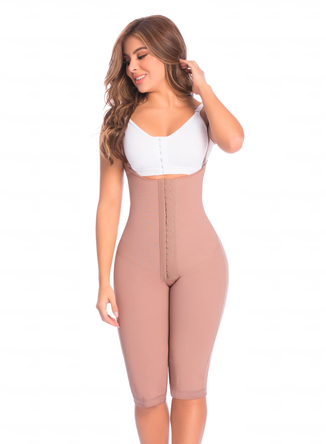 DELIÉ by Fajas DPrada 09047 Colombian Postpartum Girdle - Full Body Shaper for Women - Slimming Waist Trainer & Tummy Control Shapewear for Post Surgery Recovery & Everyday Wear
