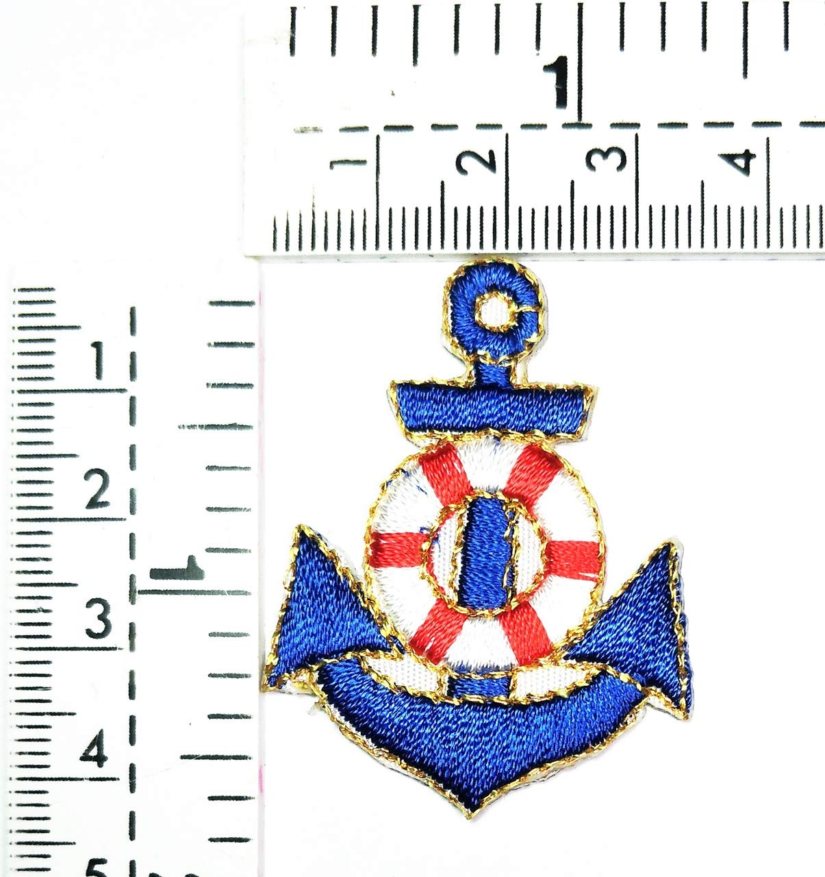 3PCS Mini Anchor Embroidered Patches for Hats, Backpacks & Jackets - Marine Theme