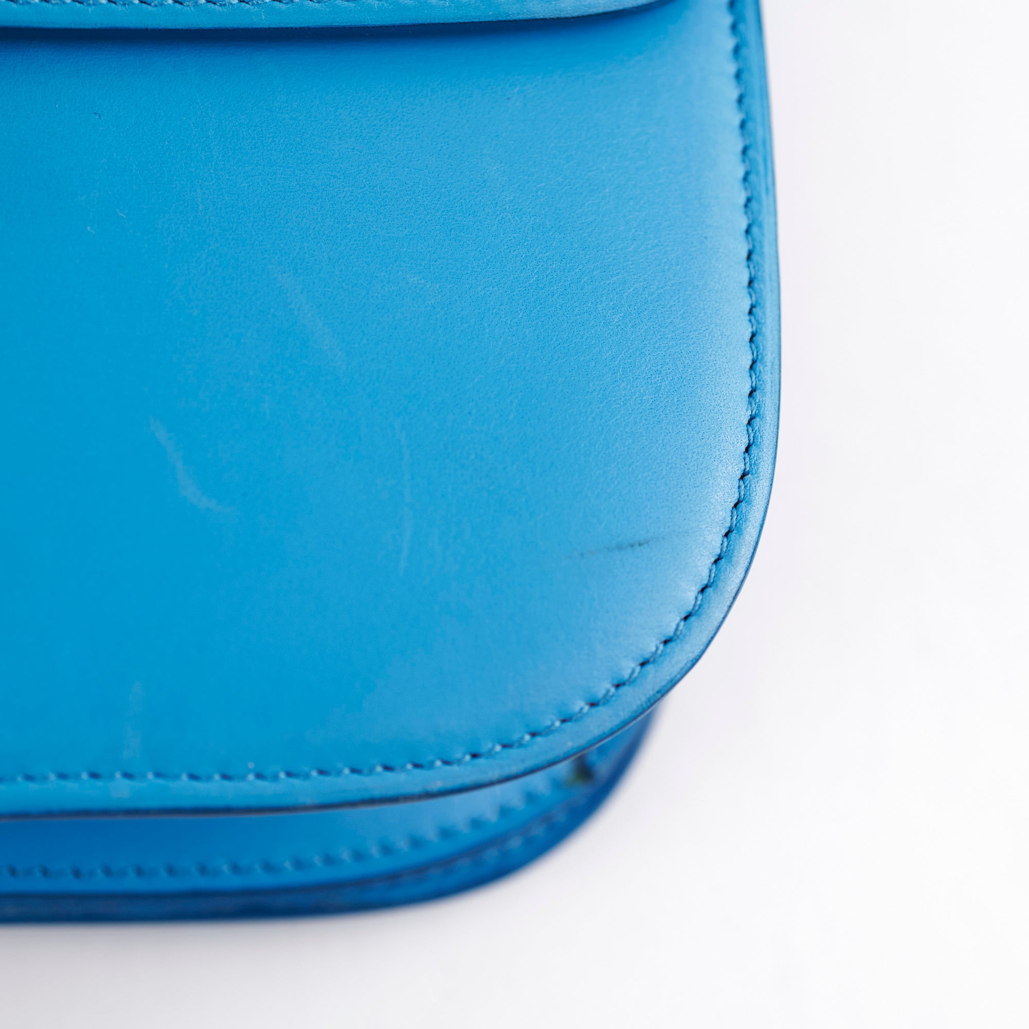 Celine Medium Aqua Blue Box Crossbody Bag - Luxury Leather Shoulder Purse for Women | Perfect for Date Night, Office & Travel Accessories