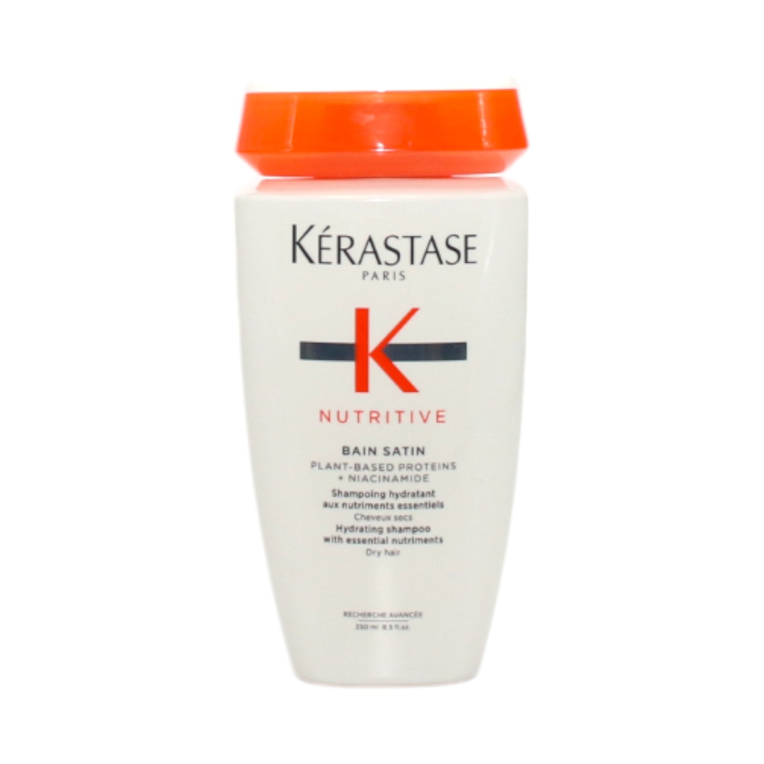 Kerastase Nutritive Hydrating Bain Satin Shampoo for Dry Hair - 8.5 oz | Moisturizing & Repairing Formula | Perfect for Daily Hair Care & Salon-Quality Results at Home