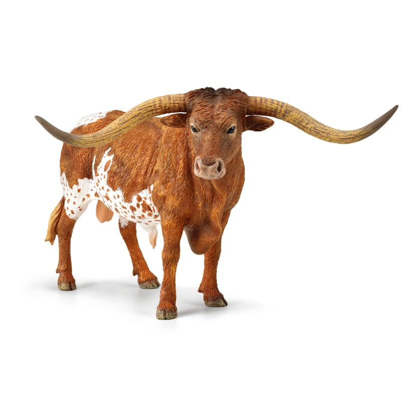 Gemini & Genius Longhorn Cow Toy Action Figure - 6