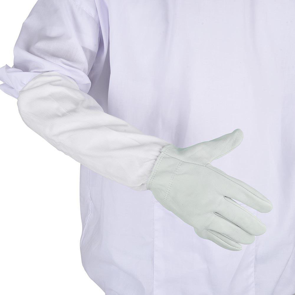 TheLAShop XL Beekeeping Gloves - Premium Goatskin Protective Gloves with Long Sleeves for Beekeepers & Honey Harvesting | Ideal for Apiary Work, Hive Inspection & Bee Handling