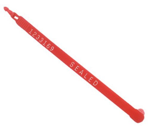 1000 Red Plastic Truck Door Security Seals - Heavy Duty Shipping Seals for Trailers, Cargo Containers & Logistics | Tamper-Proof & Waterproof | Ideal for Transport, Warehousing & Supply Chain Security