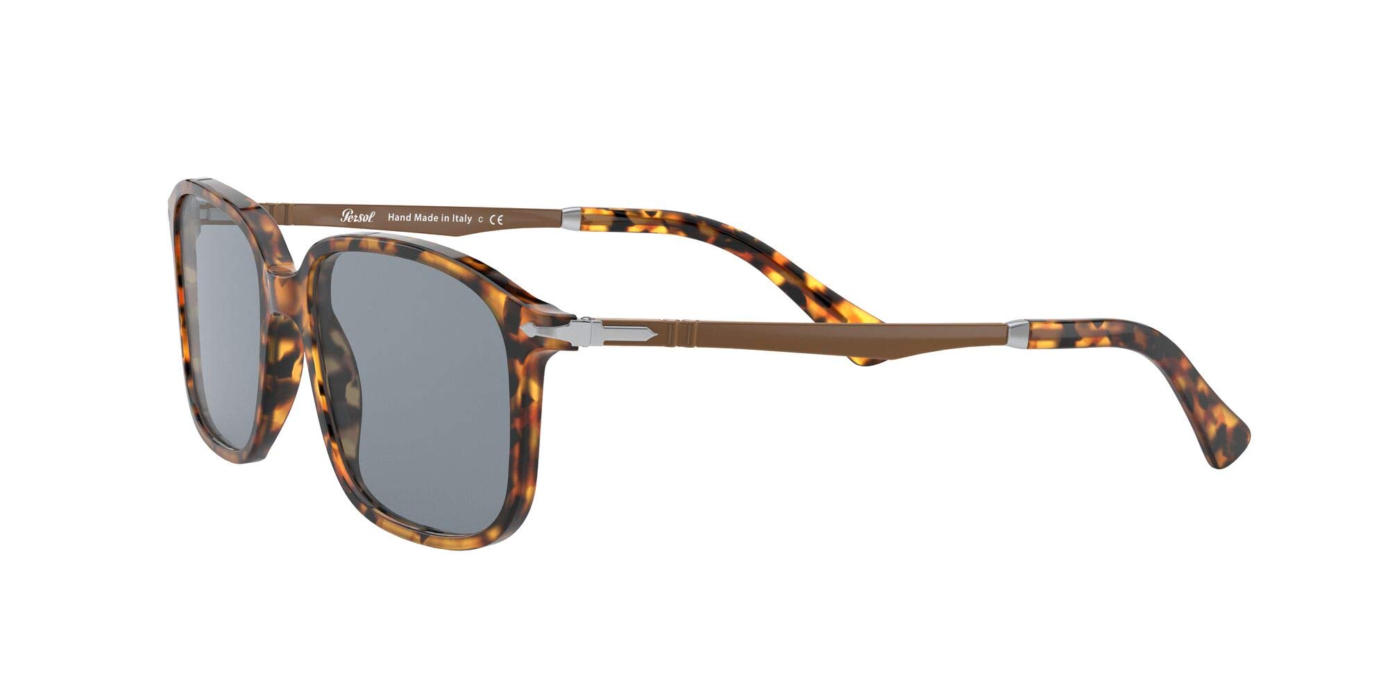 Persol PO3246S Rectangular Polarized Sunglasses for Men & Women - UV Protection, Classic Style - Perfect for Driving, Travel & Outdoor Activities