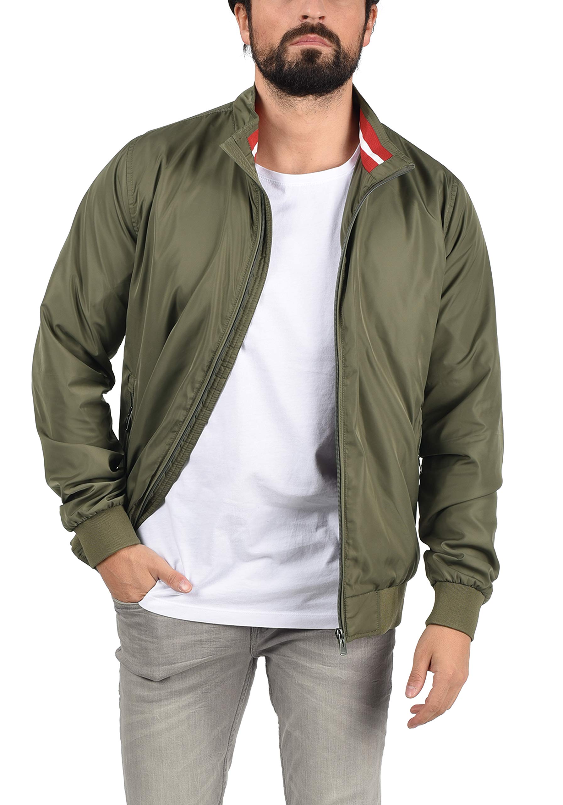Blend BHZyklo Men's Softshell Jacket - Lightweight Water-Resistant Functional Jacket with Stand-Up Collar for Outdoor Hiking, Cycling & Casual Wear