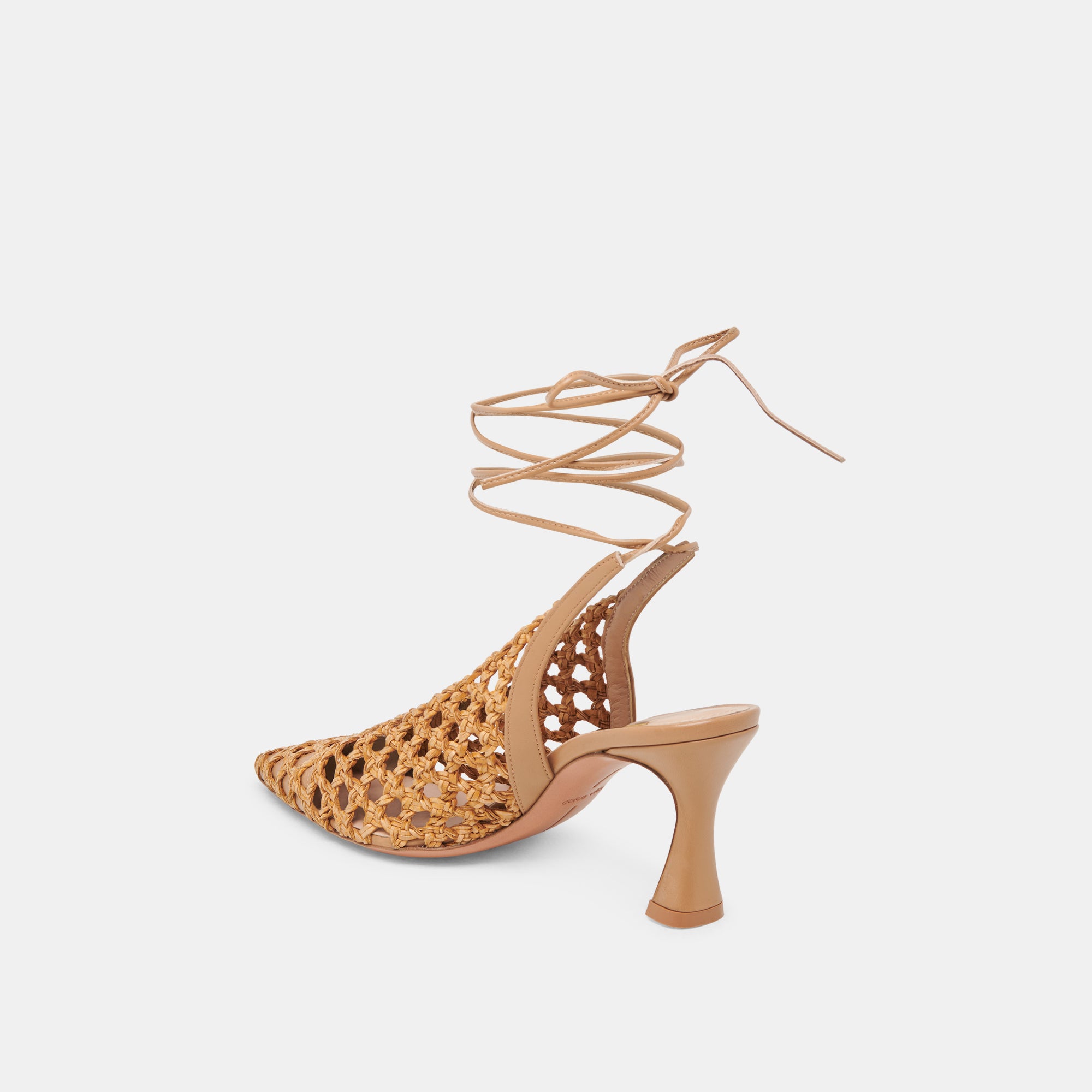 GESICA Women's Natural Woven High Heels - Comfortable Dress Sandals for Party, Wedding & Evening Events