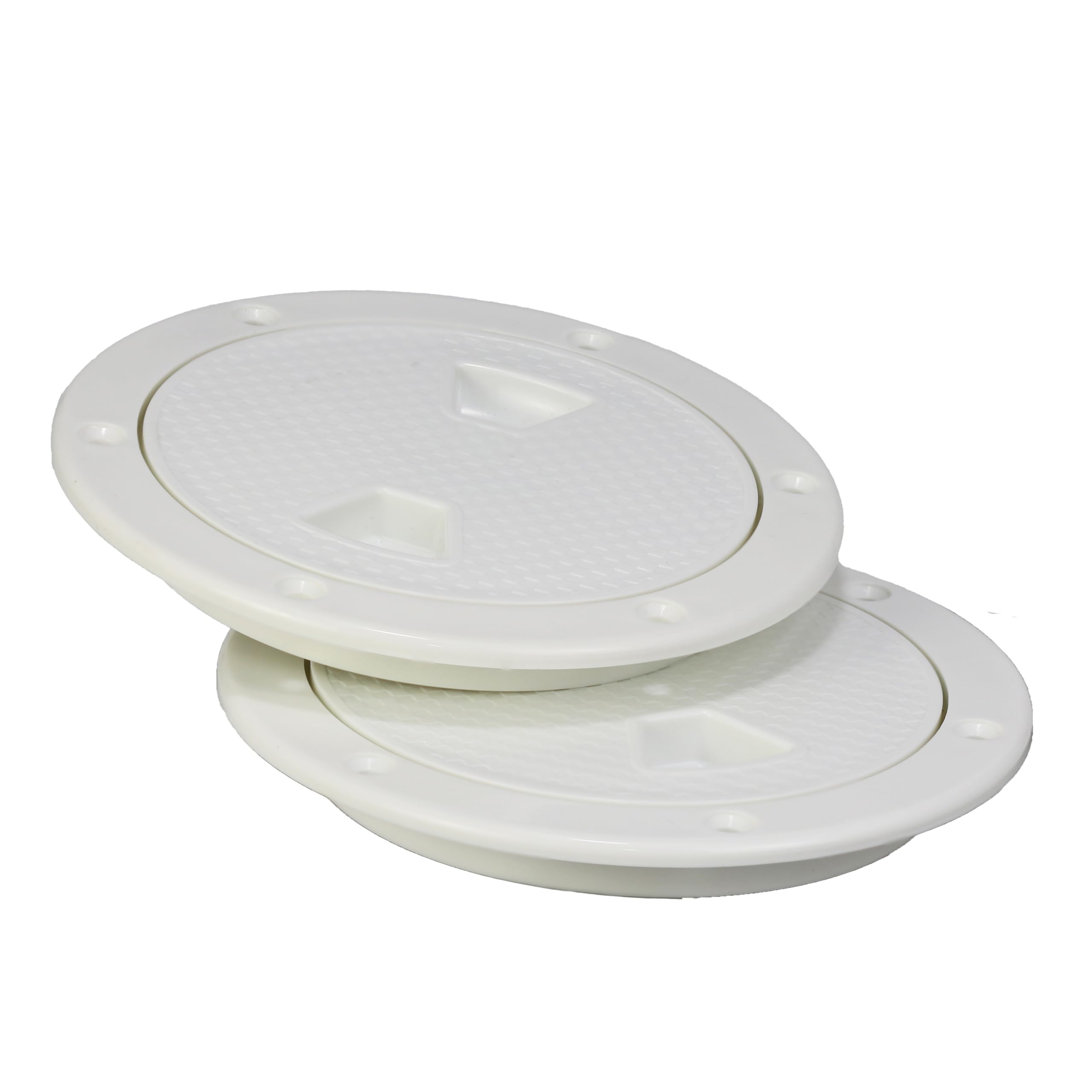 **Marine Boat Round Deck Hatch Cover - Non-Slip Waterproof Inspection Plate Access for Kayak, Yacht, Sailboat - Detachable Watertight Lid with Screws Included - Ideal for Marine Safety & Easy Maintenance**