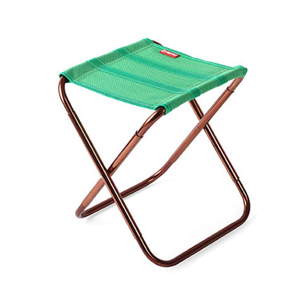 Ultra-Light Aluminum Alloy Folding Fishing Stool - Portable Compact Chair for Outdoor Fishing, Camping, Picnic - Includes Carry Bag (Black-White, Green) - Perfect for Relaxing by the Lake or Backyard BBQs