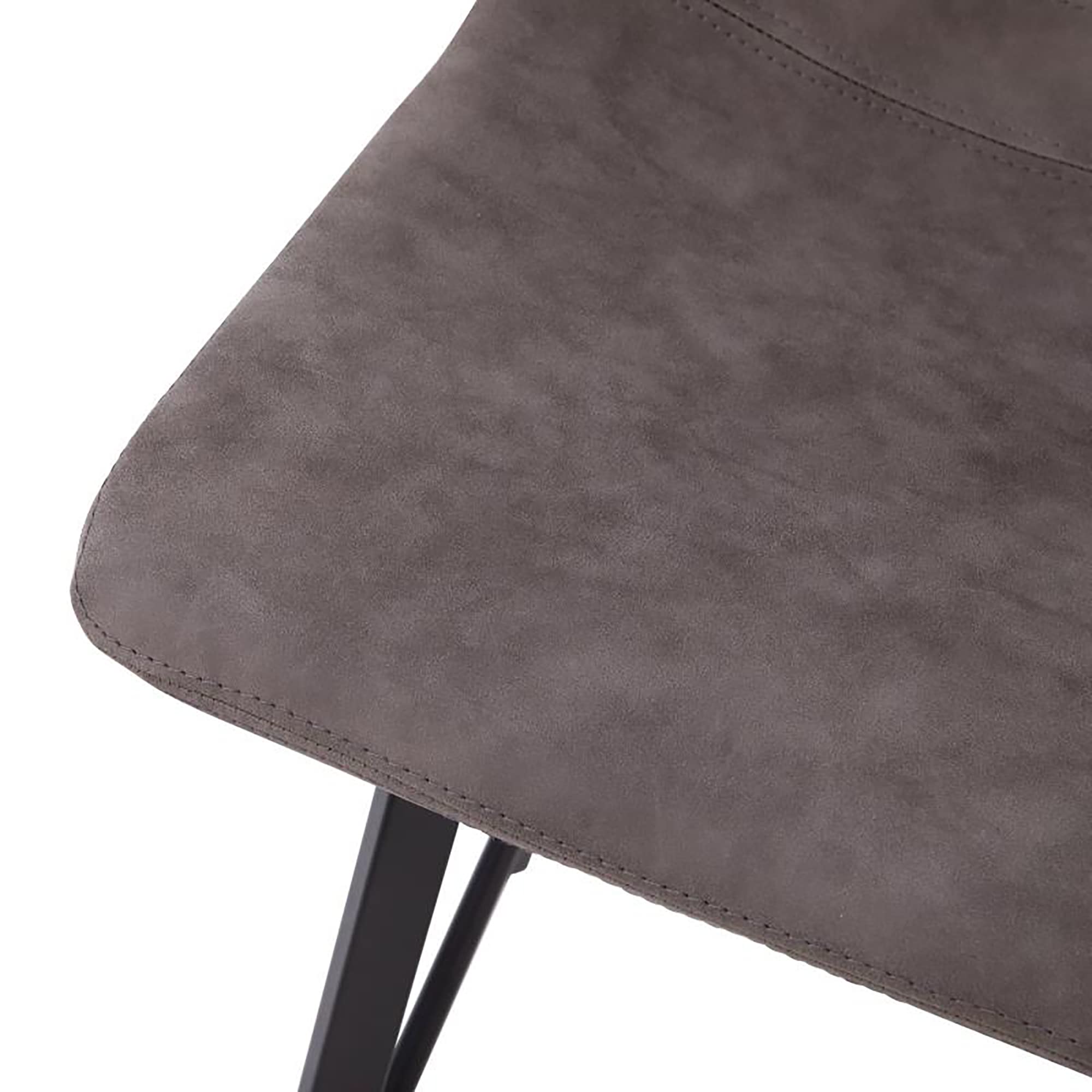 Flash Furniture Caleb Modern Armless 24 Inch Counter Height Stools - Set of 2, Commercial Grade with Footrests & Matte Metal Frames - Perfect for Kitchen Islands, Bars, and Dining Areas
