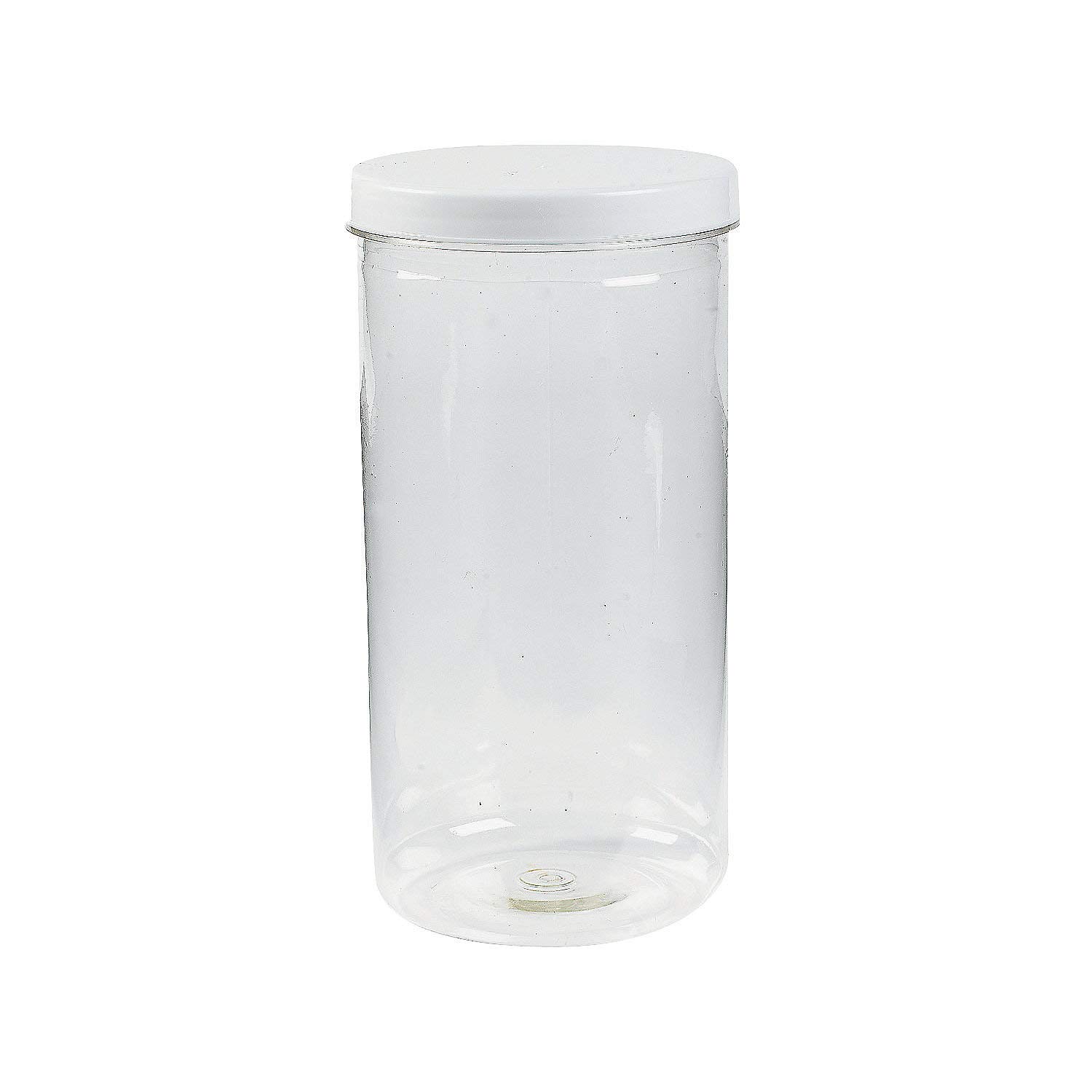 12-Pack Large Plastic Storage Jars with Airtight Lids - Clear Organizer Containers for Classroom Supplies, Kids Crafts, DIY Projects & Home Organization - Perfect for Teachers, Students & Craft Enthusiasts
