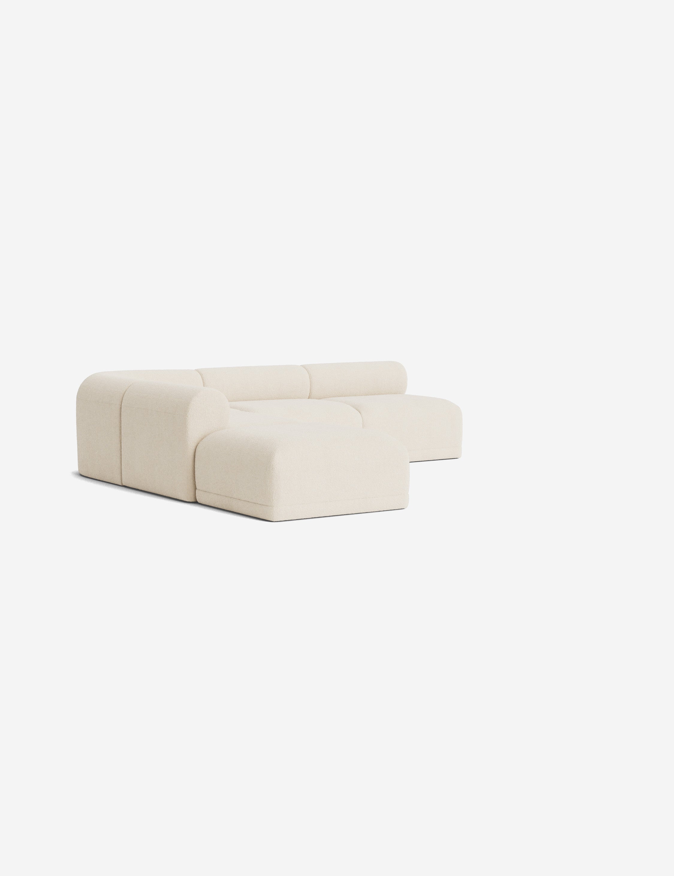 Modern Carson Sectional Sofa with Ottoman - Comfortable L-Shaped Couch for Living Room, Family Room & Home Theater - Perfect for Relaxing, Entertaining & Movie Nights