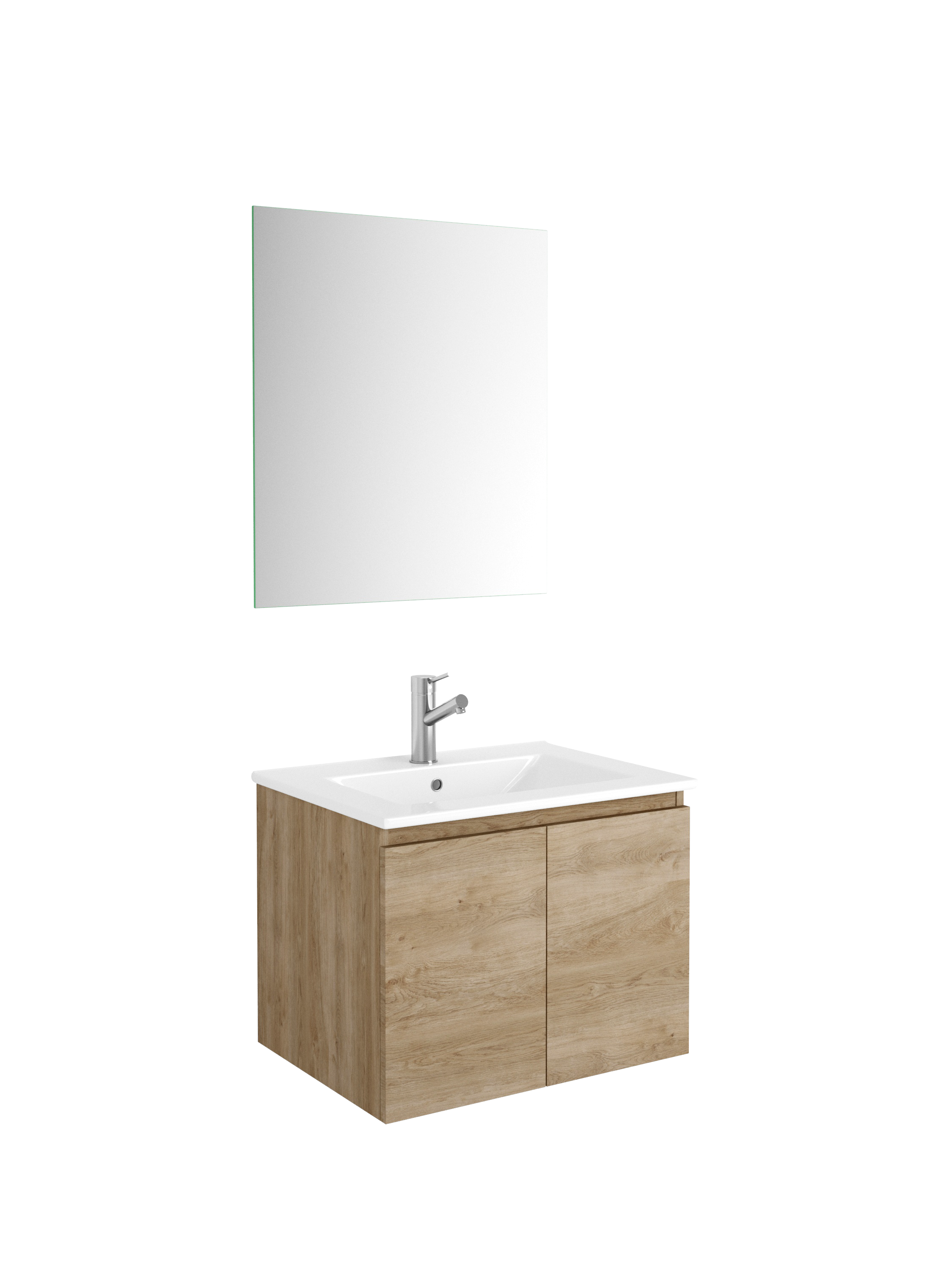 Malibu Modern Bathroom Vanity Set with Ceramic Sink - 36 Inch Single Sink Bathroom Cabinet with Soft Close Doors & Drawers - Perfect for Small Bathroom, Powder Room or Guest Bathroom Remodel