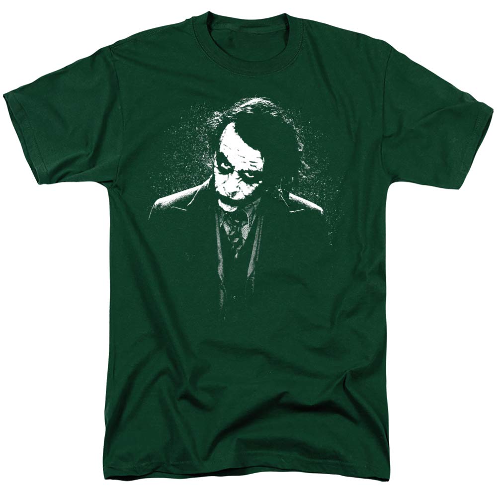 Popfunk Classic The Dark Knight Heath Ledger Joker T-Shirt | Batman Movie Merchandise | Superhero Graphic Tee for Cosplay & Casual Wear