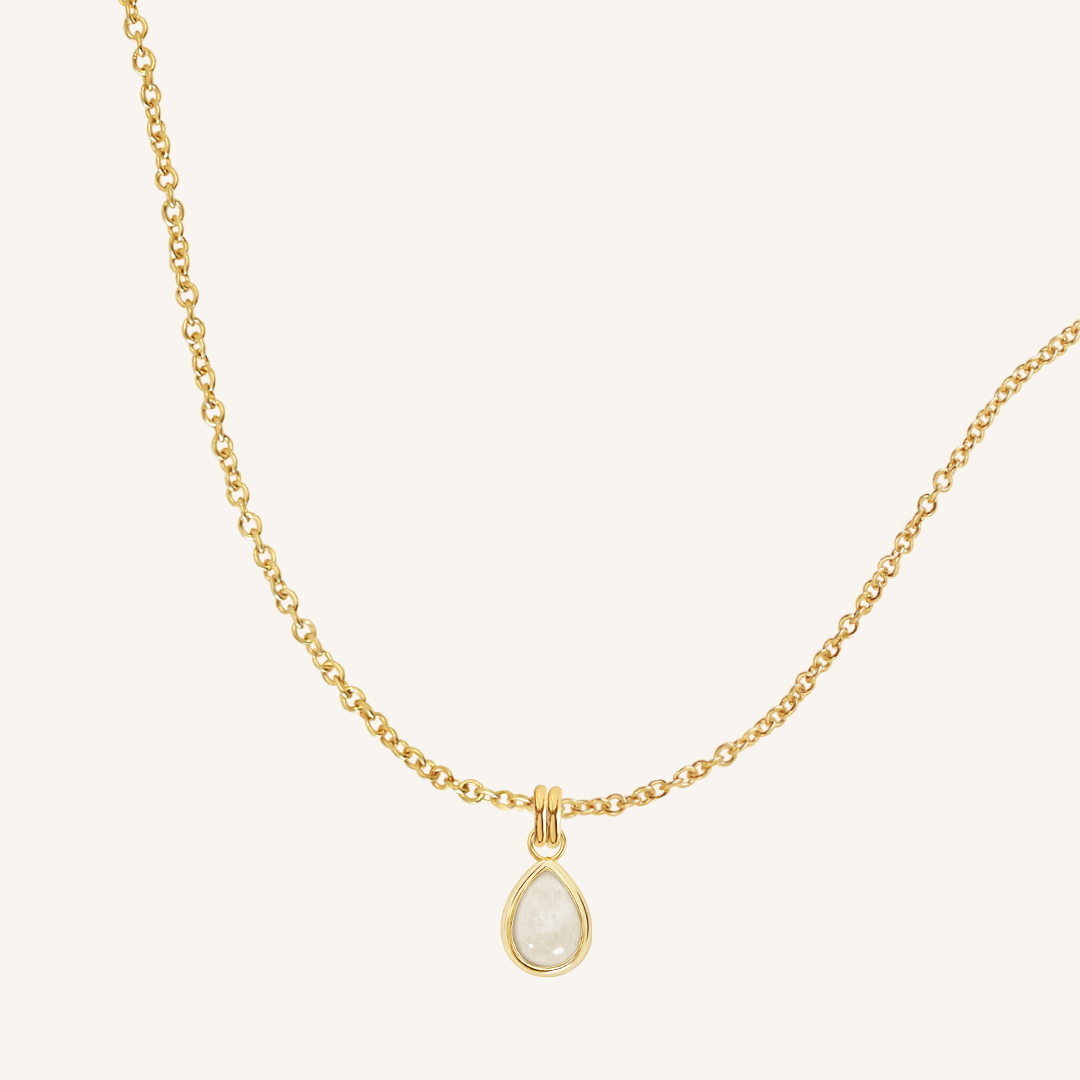 Moonstone Trove Charm Necklace - Elegant Healing Crystal Jewelry for Women | Perfect for Spiritual Healing, Meditation & Everyday Wear