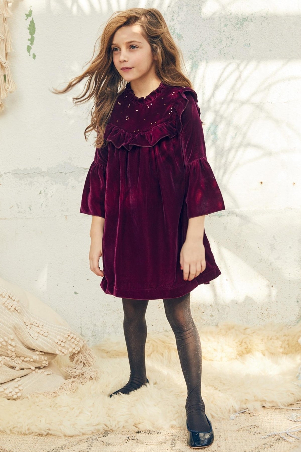 Nellystella Monique Girls' Dress - Cute & Stylish Outfit for Toddler & Kids - Perfect for Birthday Parties, School Events & Family Photos