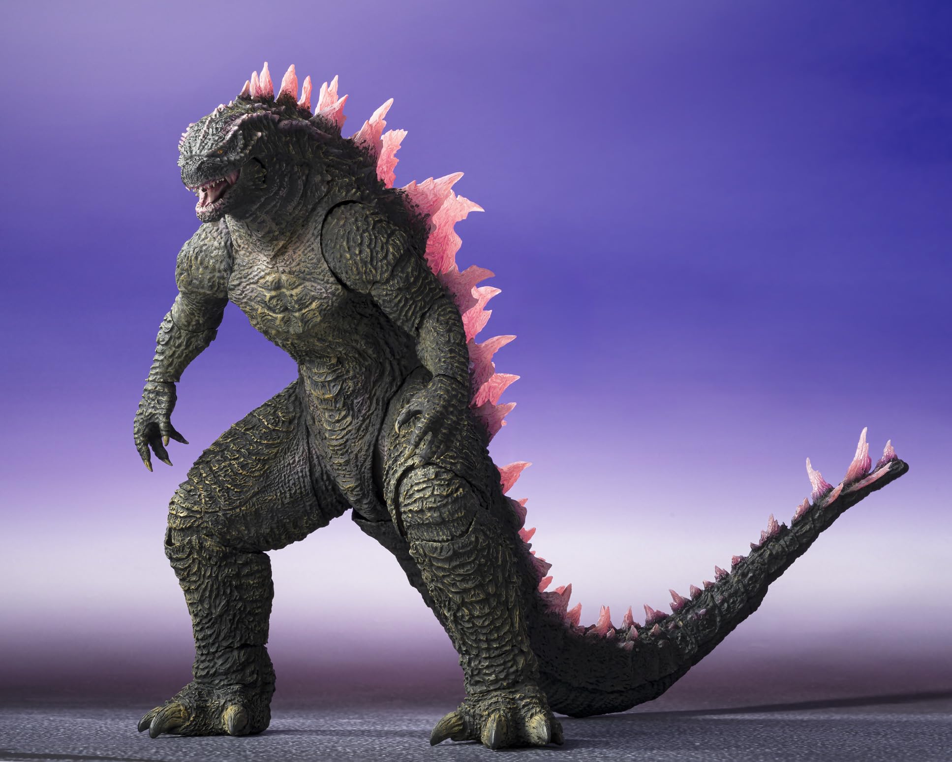 TAMASHII NATIONS Godzilla Evolved S.H.MonsterArts Action Figure - Godzilla x Kong: The New Empire (2024) - Collectible Movie Toy for Display & Play - Perfect for Fans, Collectors, and Home Decor