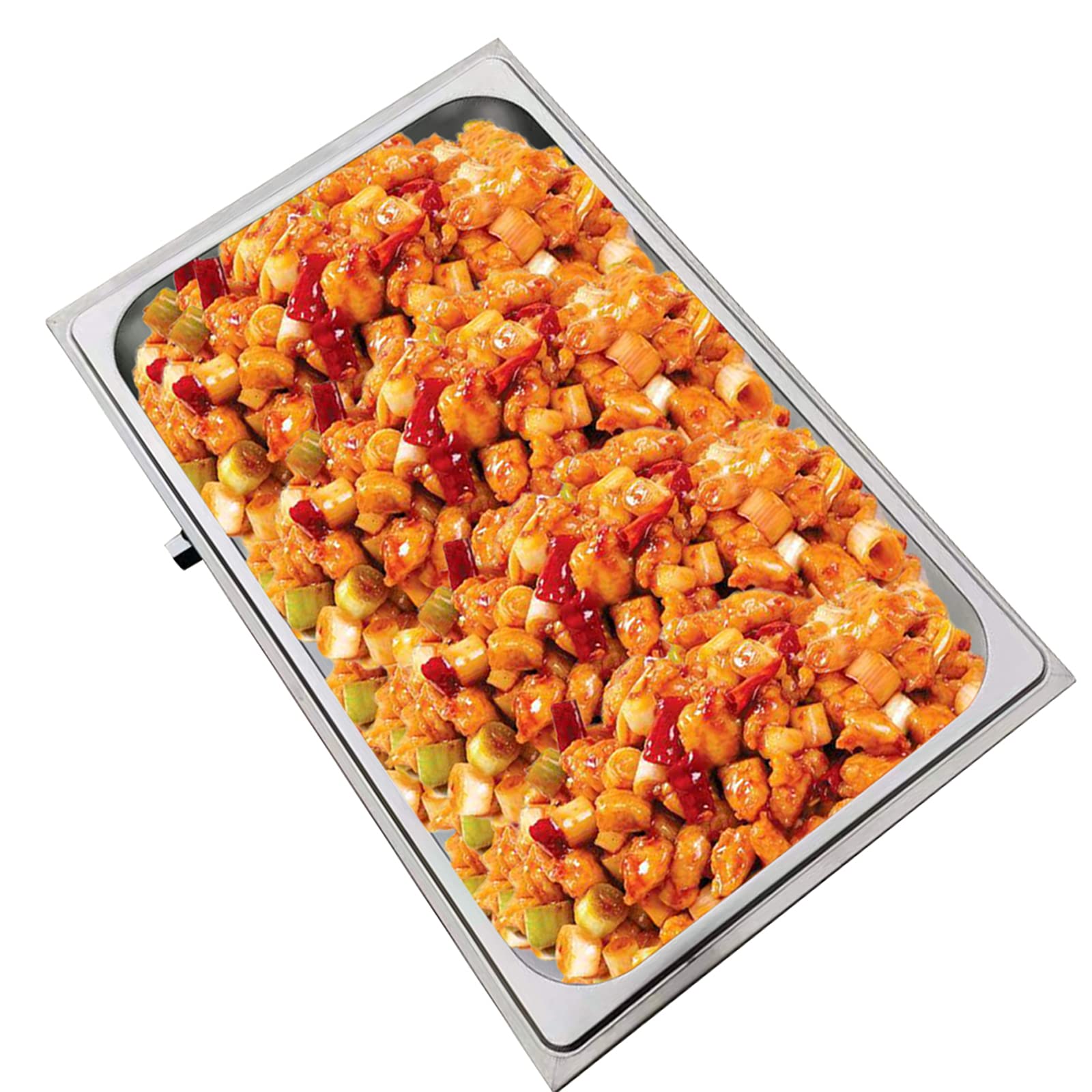 110V Commercial Food Warmer - Stainless Steel Electric Countertop Food Warmer with Adjustable Temperature (50°C-300°C) | Restaurant Buffet Server, Catering Equipment & Home Kitchen Use for Keeping Meals Hot
