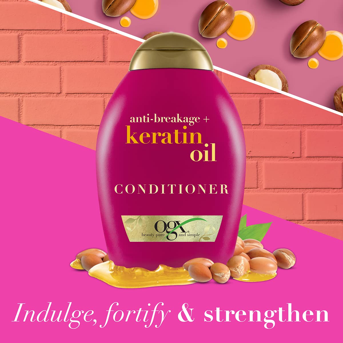 **OGX Keratin Oil Shampoo, Conditioner & B5 Weightless Mist 3-Piece Hair Care Gift Set for Women - Perfect for Diwali, Karvachauth & All Seasons - Includes Decorated Gift Basket - Ideal for Gifting & Special Occasions**