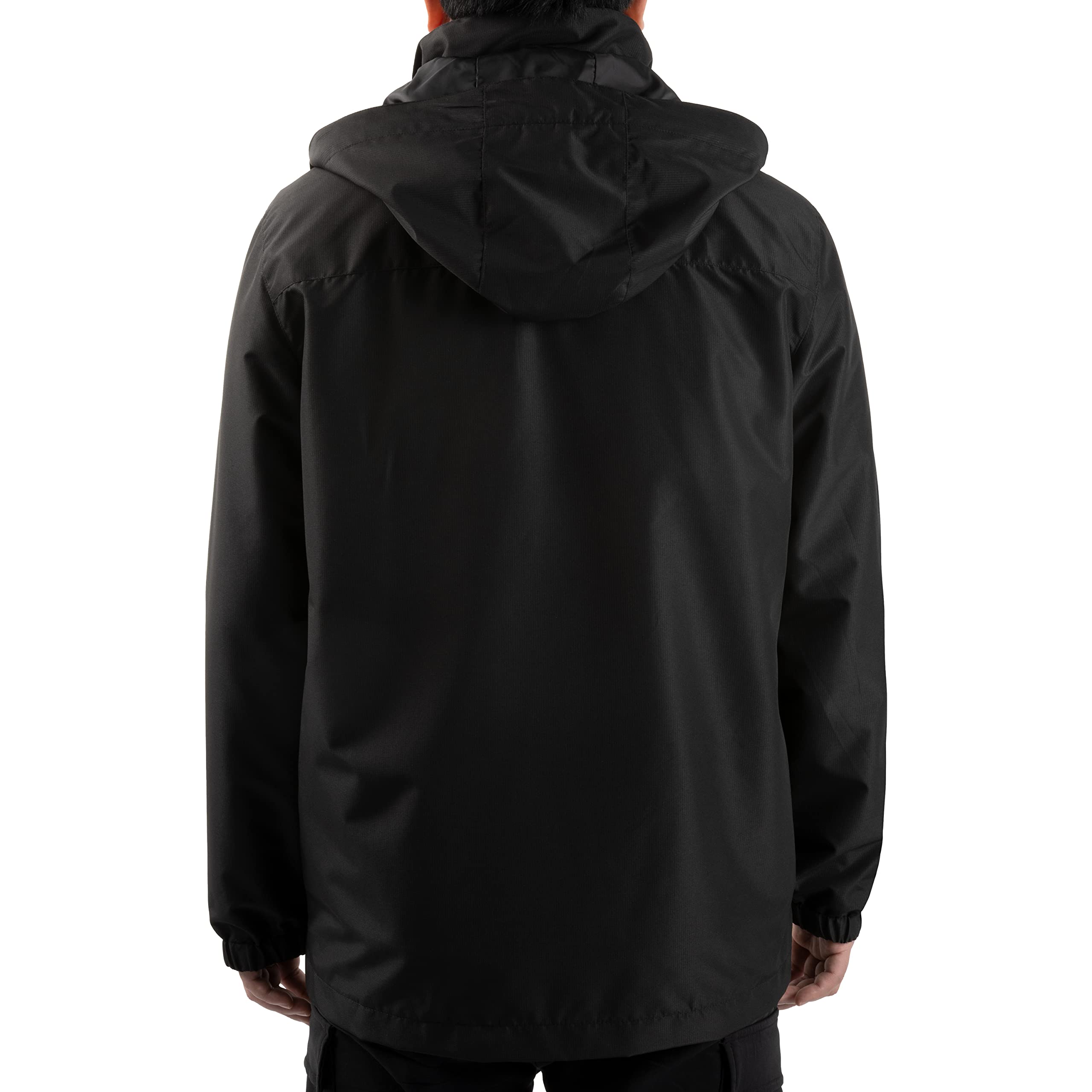 Men's Lightweight Waterproof Rain Jacket with Hood for Hiking & Outdoor Travel
