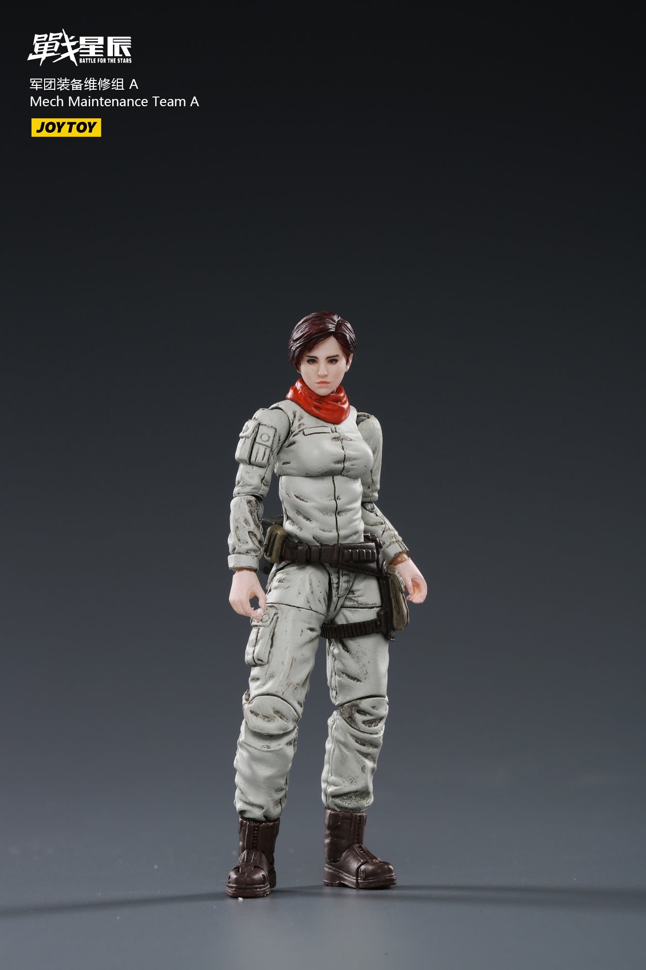 JOYTOY 1/18 Scale 3.75 Inch Mech Maintenance Team Action Figure Set (6PCS) - Collectible Military Model Toys for Display & Diorama Scenes