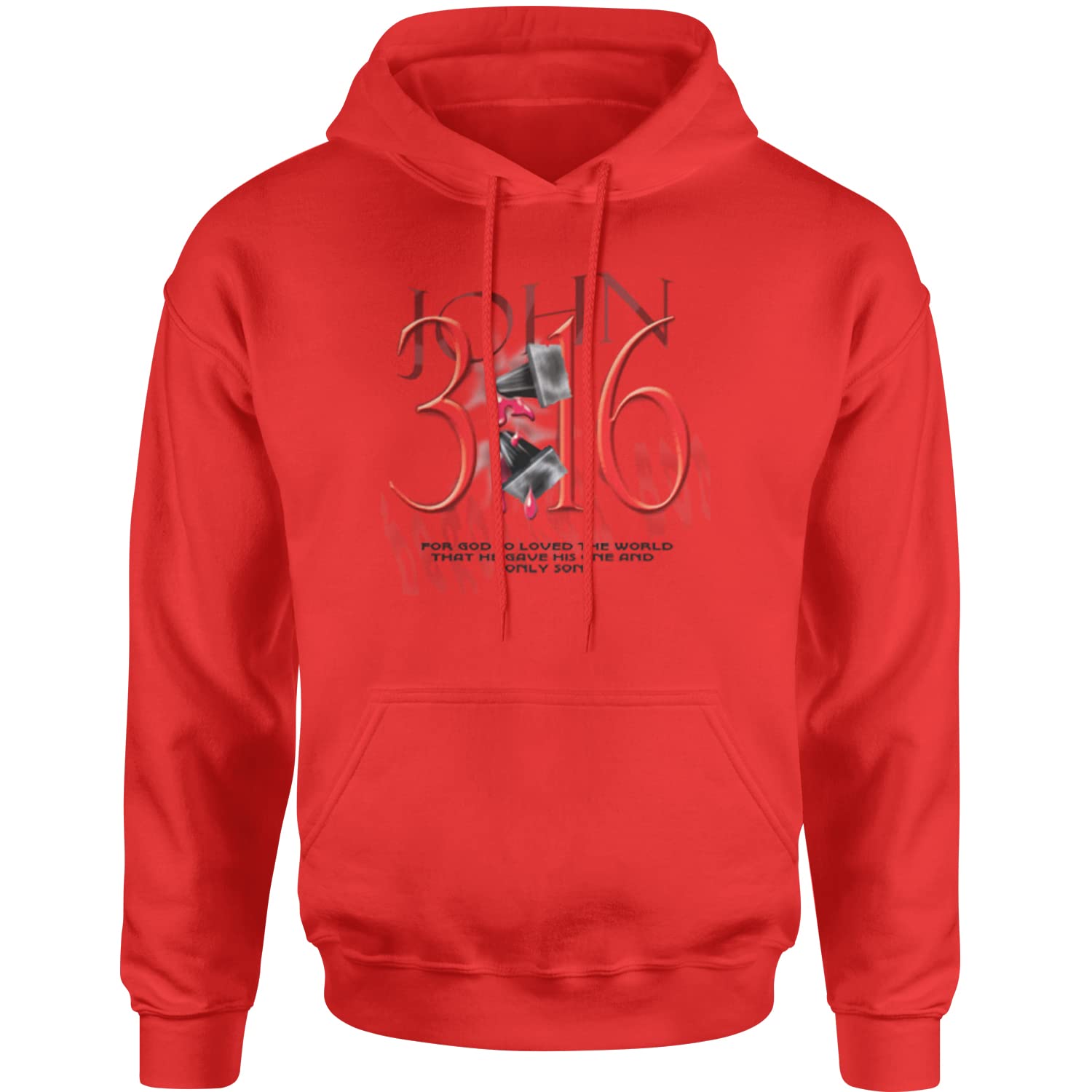 John 3:16 Bible Quote Hoodie - Unisex Christian Apparel for Worship & Daily Wear
