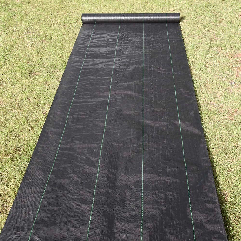 Premium 3ft x 100ft Weed Block Landscape Fabric - Heavy Duty 5.6oz Woven Polypropylene Ground Cover for Garden Beds, Pathways & Mulch Areas - Durable Weed Control Barrier for Lawns, Yards & Landscaping Projects