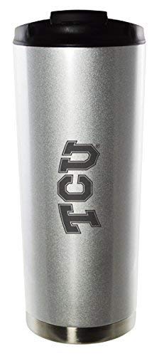 16 oz Vacuum Insulated Stainless Steel Tumbler with Leak-Proof Lid - TCU Horned Frogs Purple Team Spirit Cup - Perfect for Coffee, Iced Drinks & Outdoor Activities