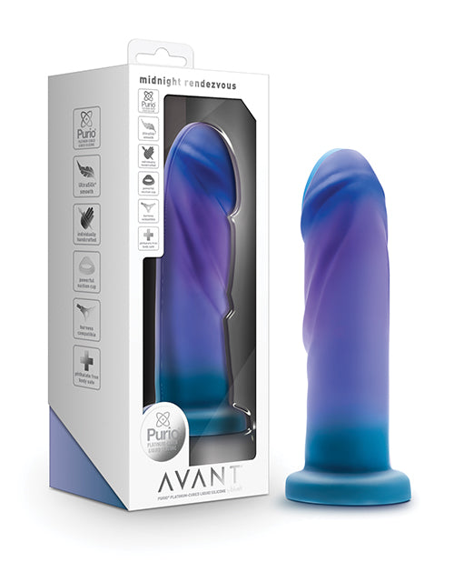 Premium Silicone Dildo - Avant Midnight Rendezvous in Ocean Blue | Realistic Feel, Body-Safe Material for Solo Play & Couples Use | Perfect for Sensual Exploration & Spicing Up Your Sex Life