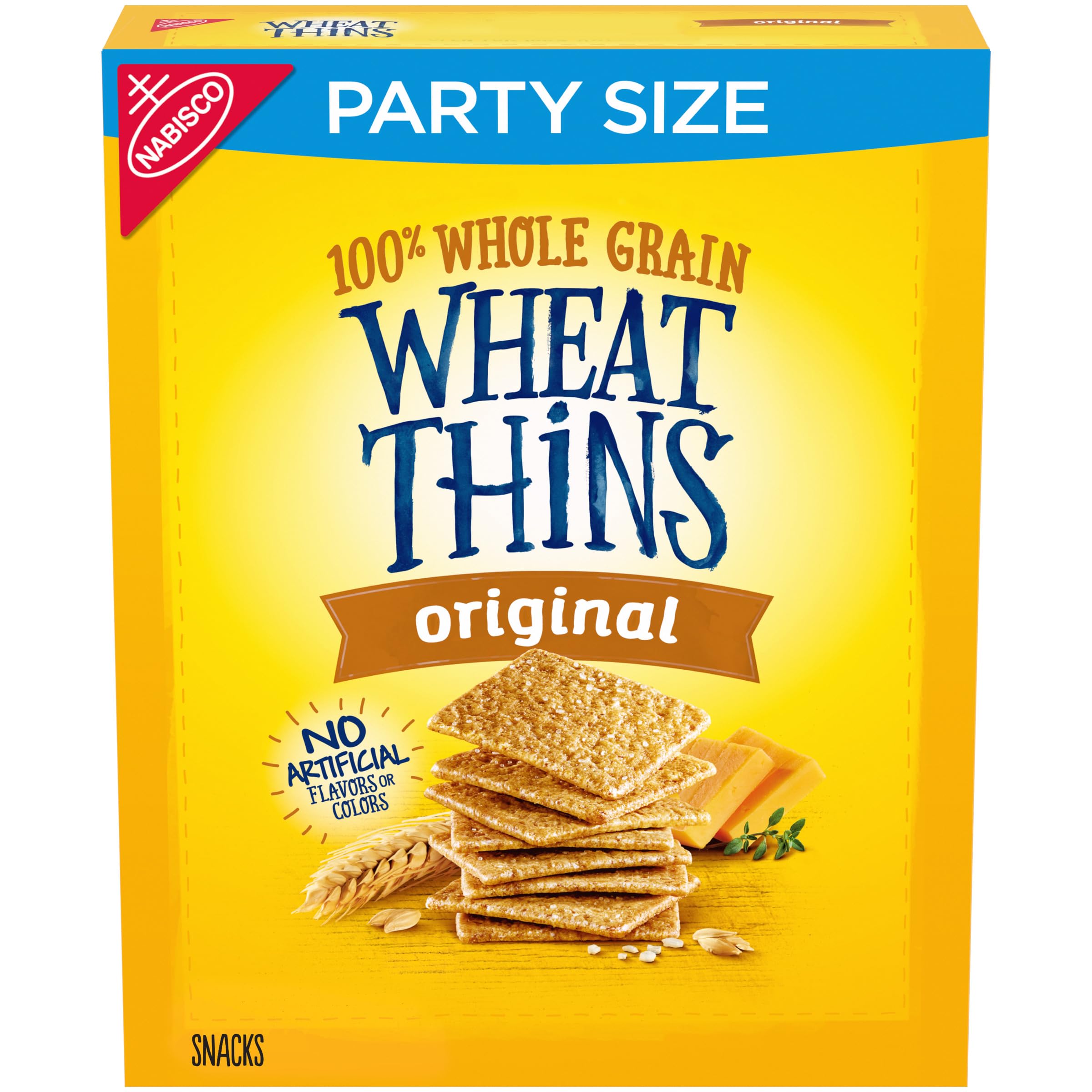 Original Wheat Thins Whole Grain Crackers - Healthy Snack Box (20oz) | Perfect for Parties, School Lunches & On-the-Go Snacking