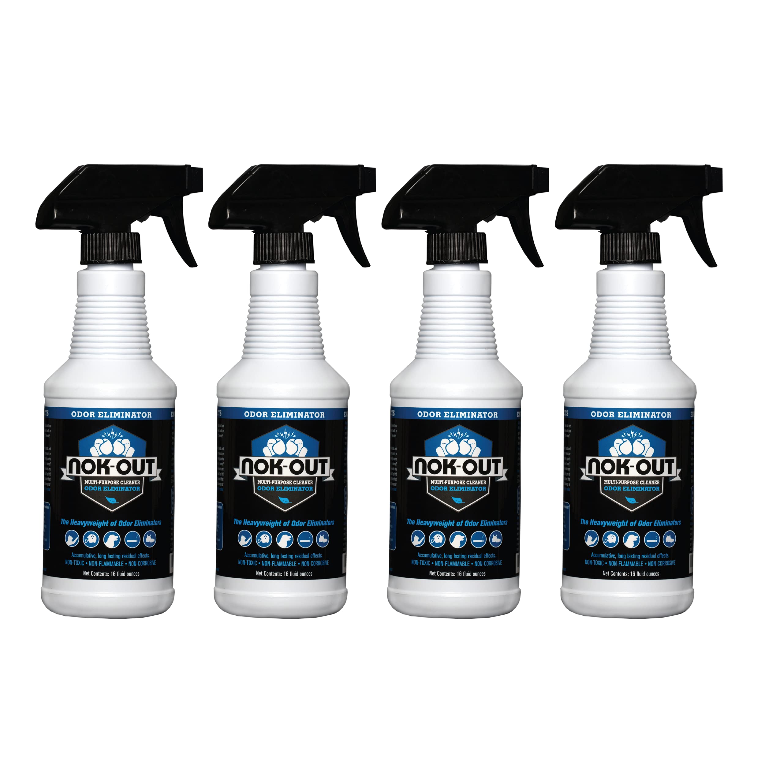 Best Odor Eliminator Spray for Pets - 16oz Pet Deodorizer & Stain Remover (4-Pack) - Eliminates Pet Odors from Carpets, Furniture & Litter Boxes