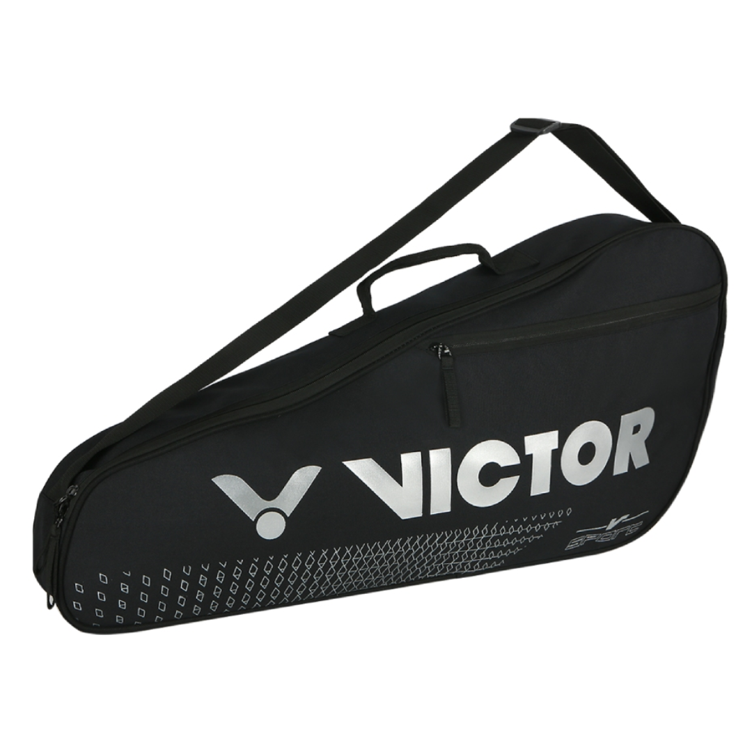 Victor BR2101C 3-Piece Badminton Racket Bag [Black] - Perfect for Tennis, Badminton & Squash Players - Gym, Travel & Sports Gear Storage