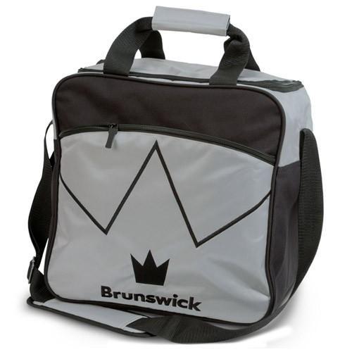 Brunswick Blitz Single Tote Silver Bowling Bag - Lightweight Durable Bowling Accessory for Men & Women - Perfect for League Play & Practice Sessions