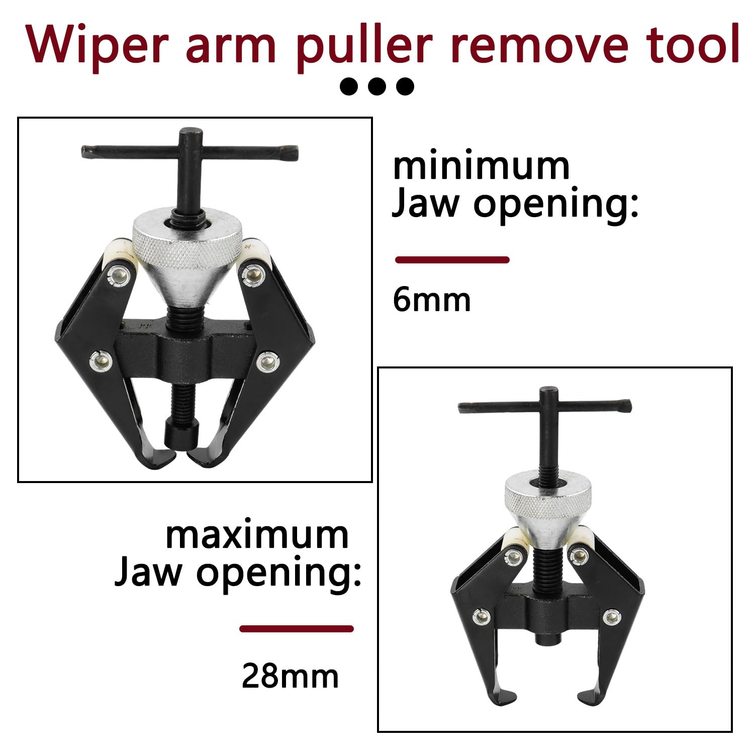 Professional Wiper Arm Puller & Battery Terminal Removal Tool - Heavy Duty Bearing Remover for Car Maintenance & Auto Repair | Perfect for Mechanics & DIY Enthusiasts